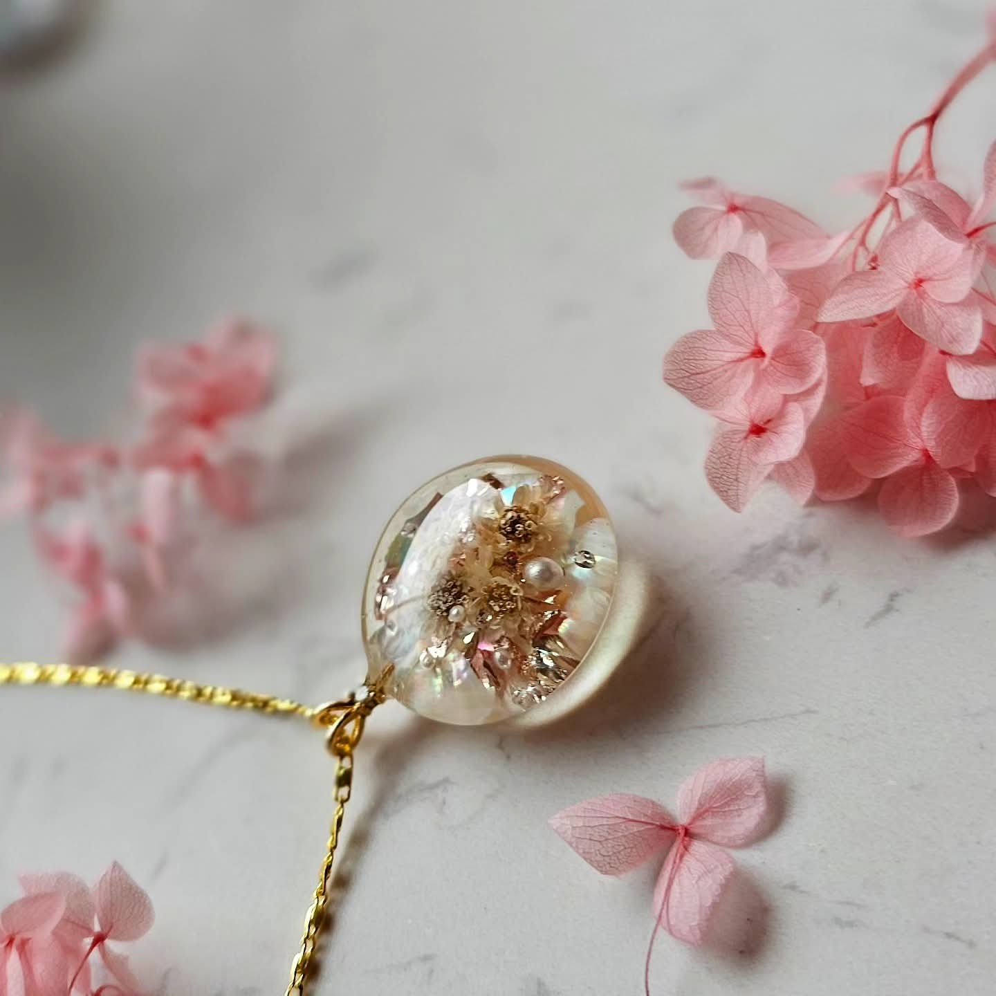 Blush and Baroque Pendant
