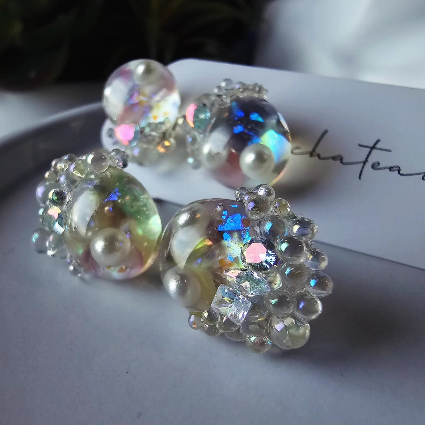 Fairy Gem Encrusted Earings