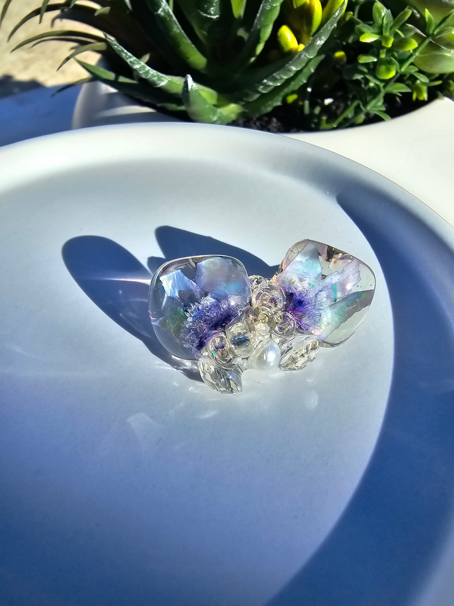 Periwinkle Crystal Earings