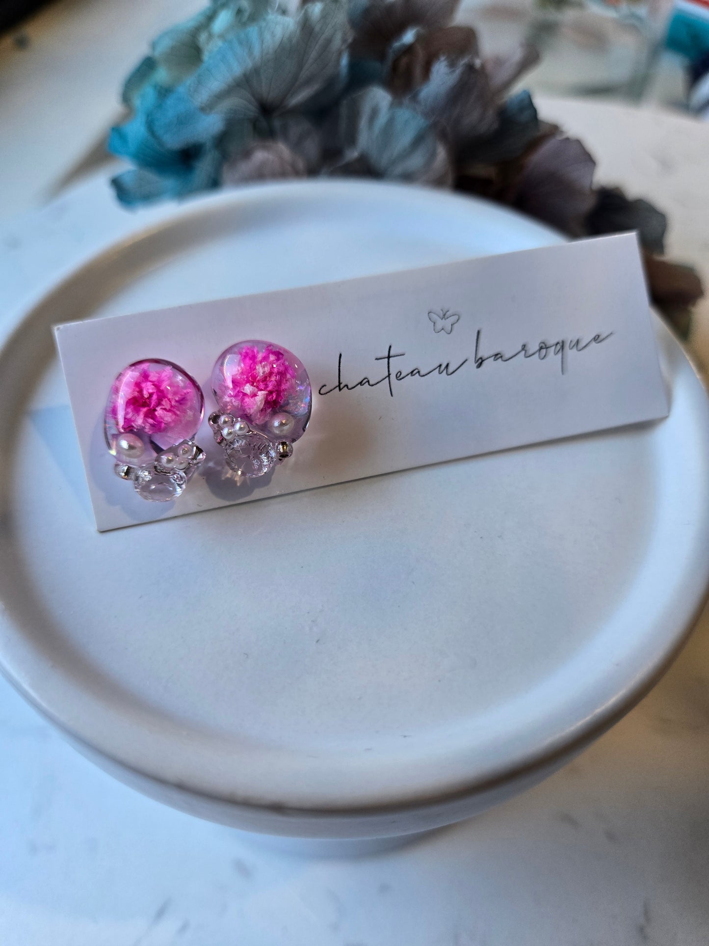 Periwinkle Crystal Earings