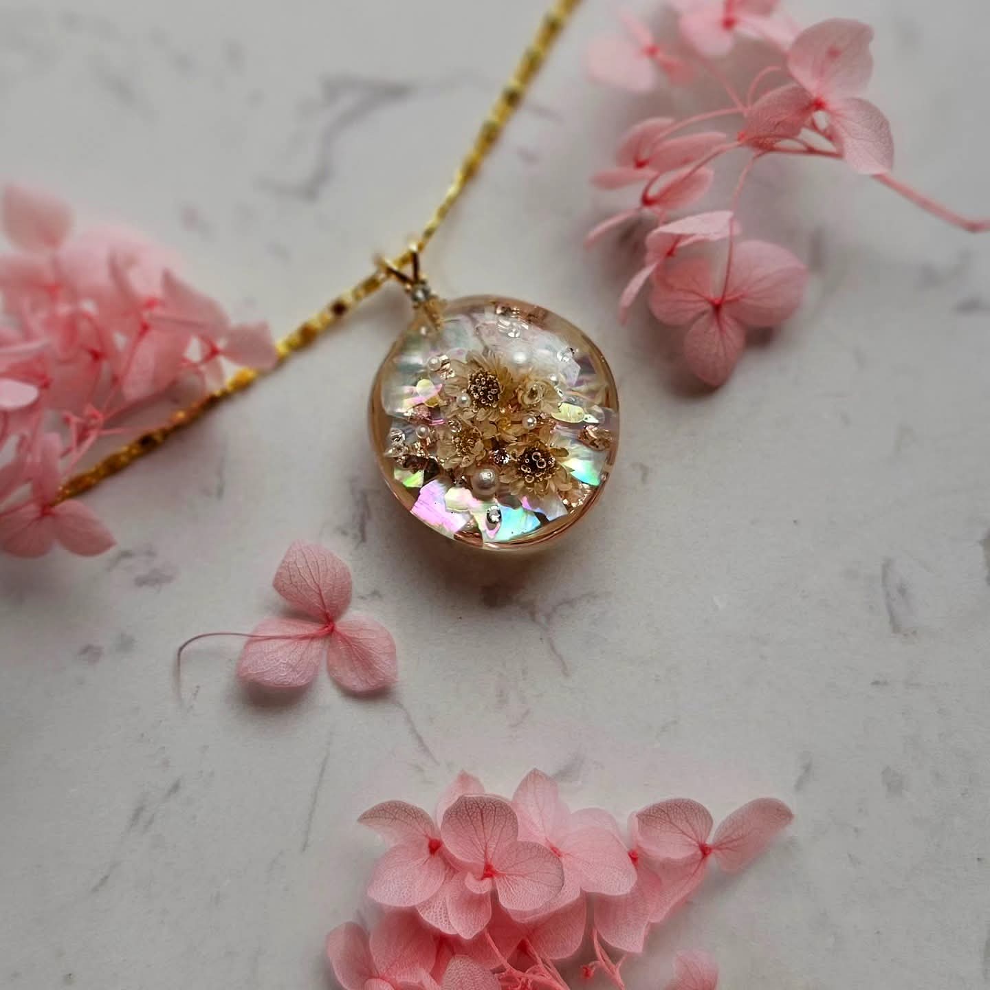 Blush and Baroque Pendant