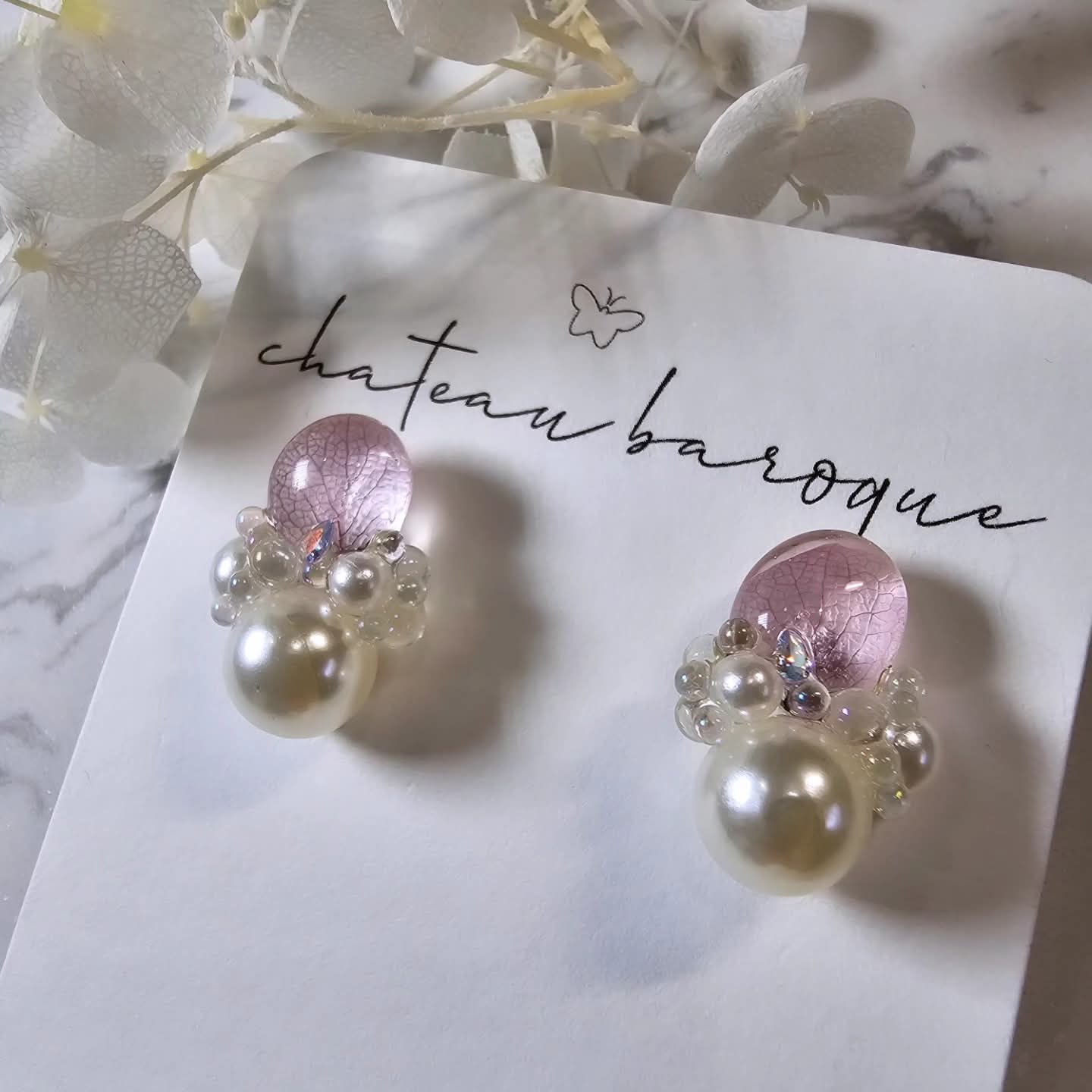 Hydrangea Blossom Earrings