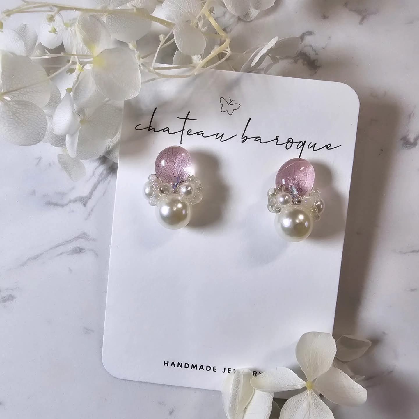 Hydrangea Blossom Earrings