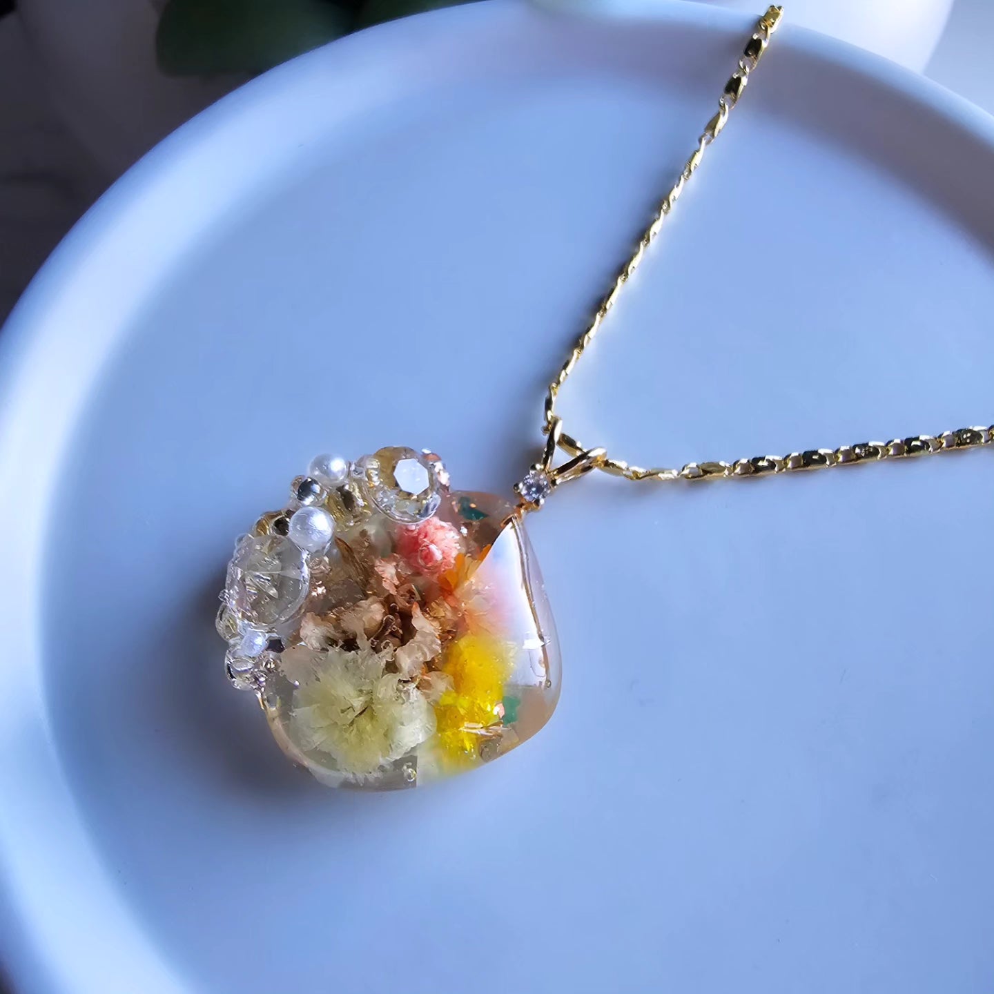 Encrusted Gem Pendant