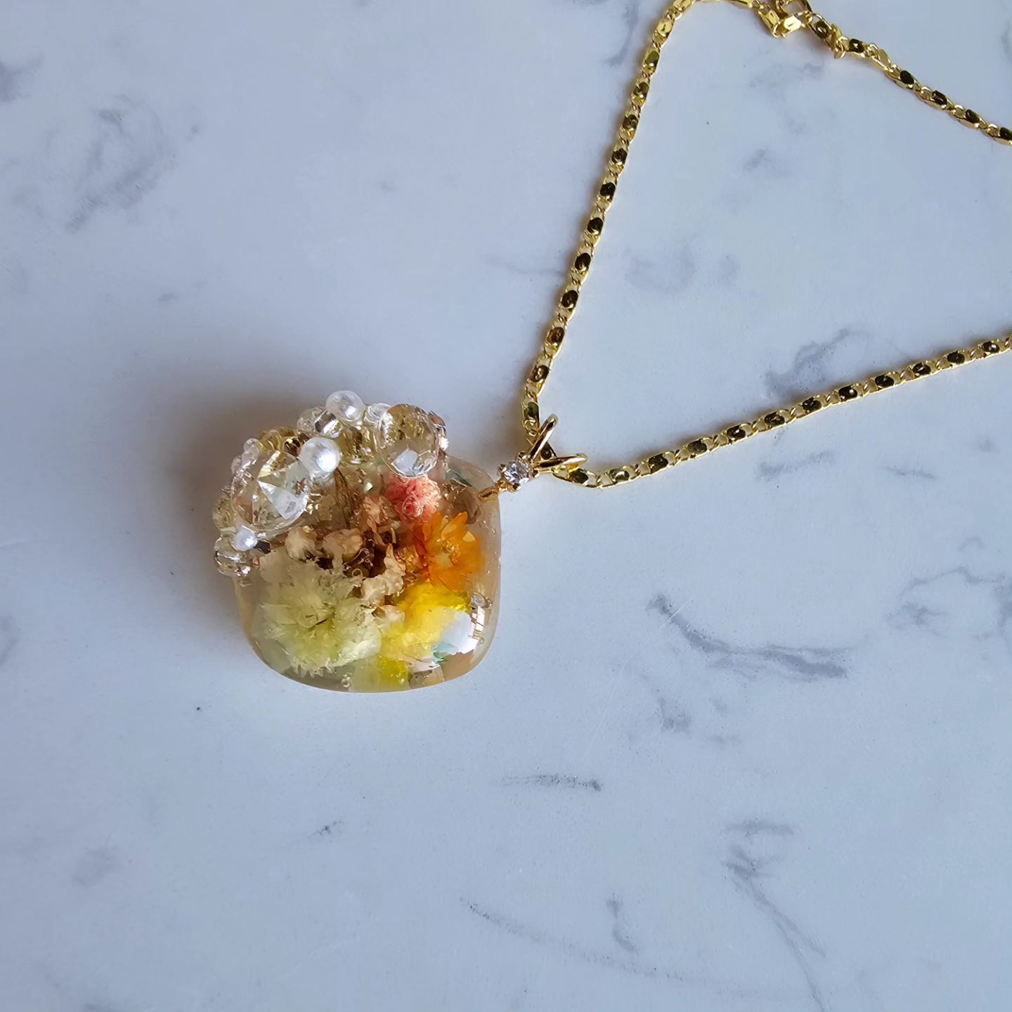 Encrusted Gem Pendant