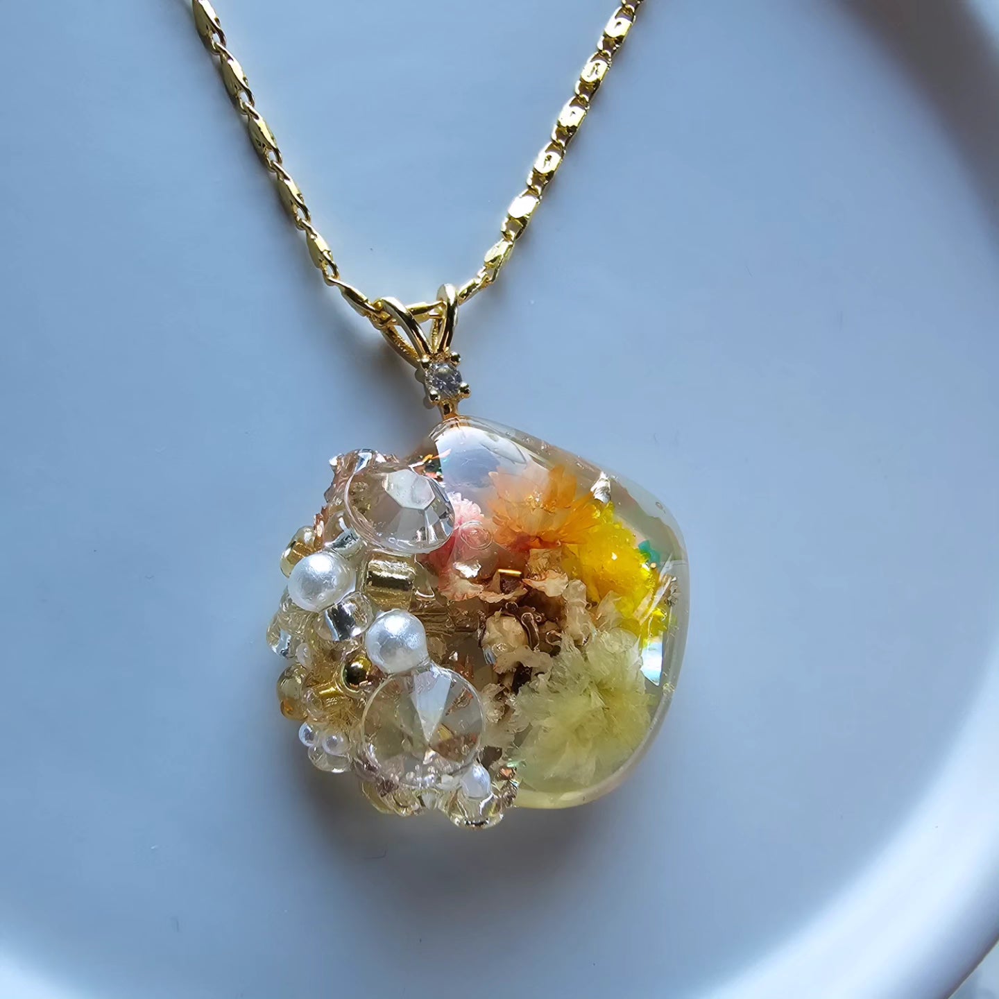 Encrusted Gem Pendant