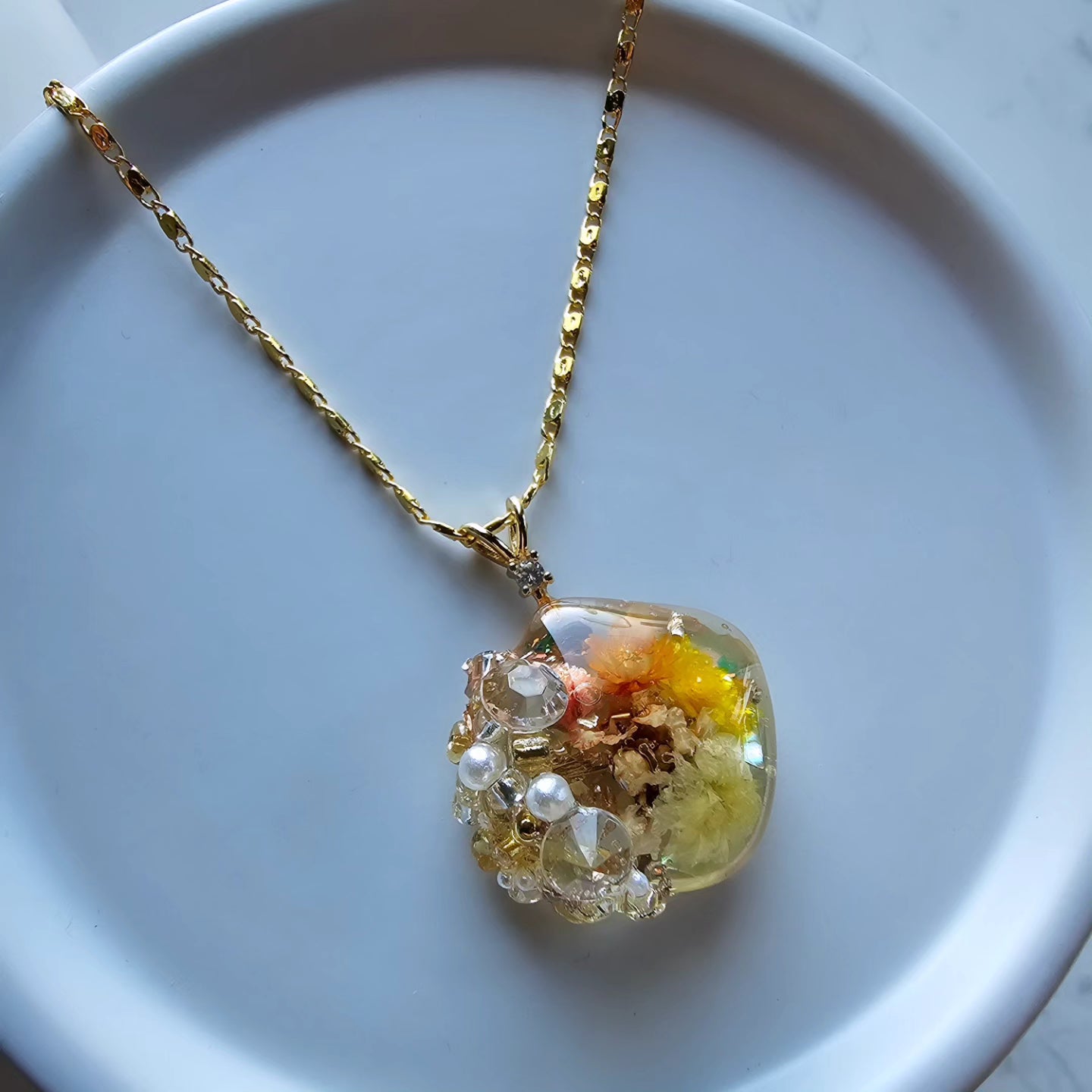 Encrusted Gem Pendant