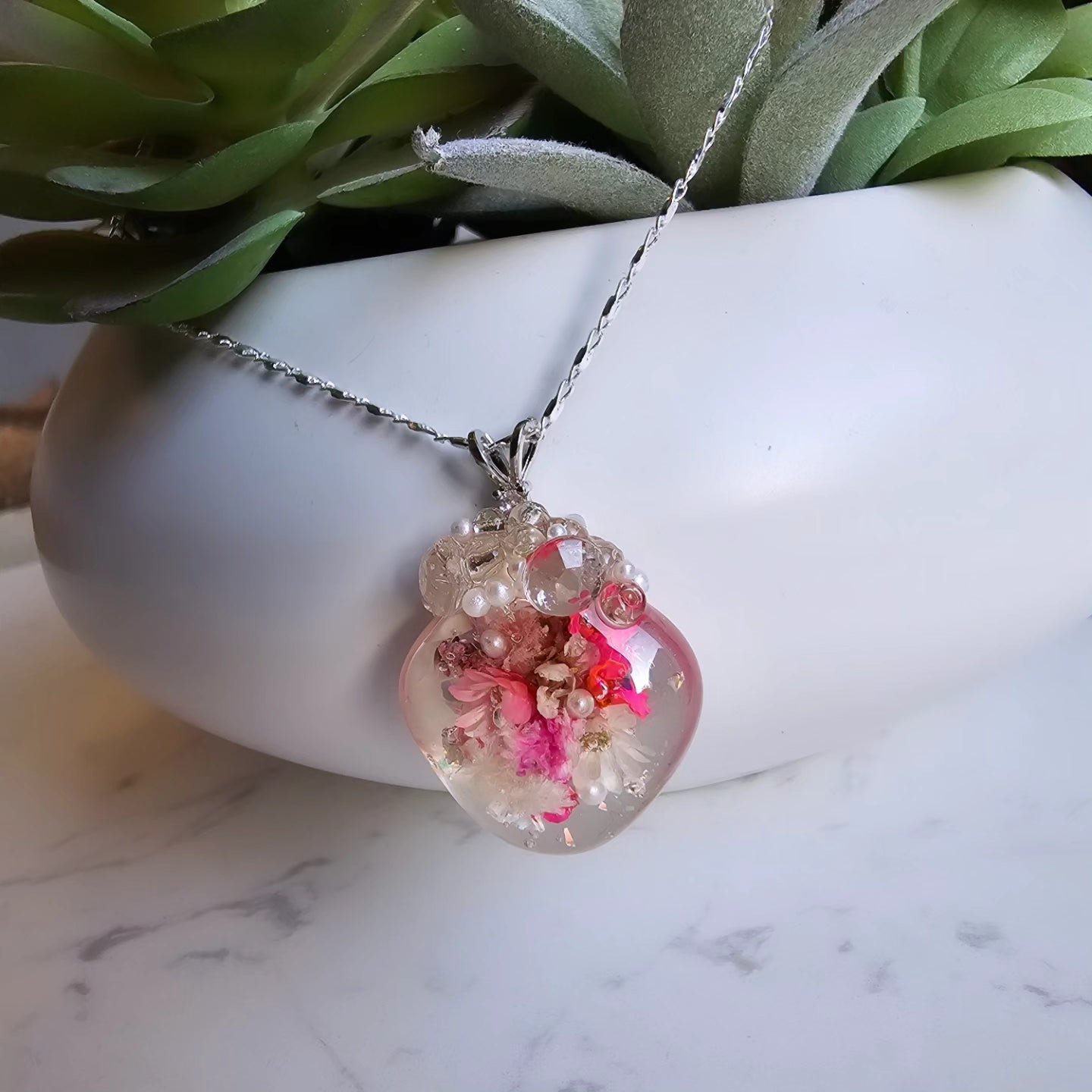 Encrusted Gem Pendant