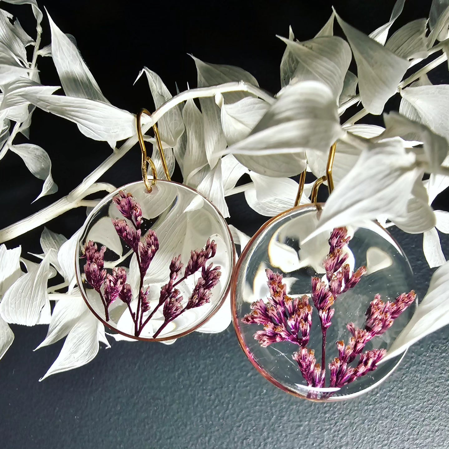 Simply Elegance - Earrings with Micro Flowers