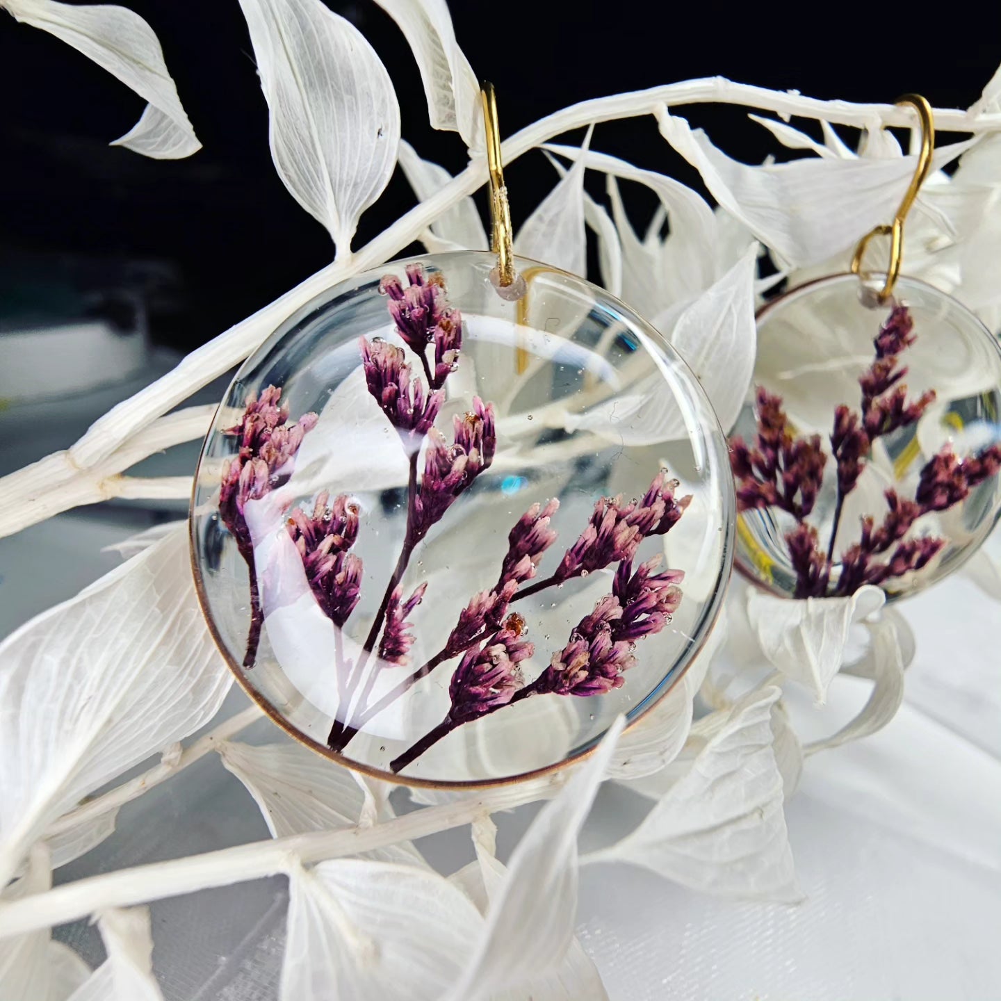 Simply Elegance - Earrings with Micro Flowers