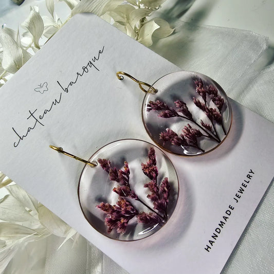 Simply Elegance - Earrings with Micro Flowers