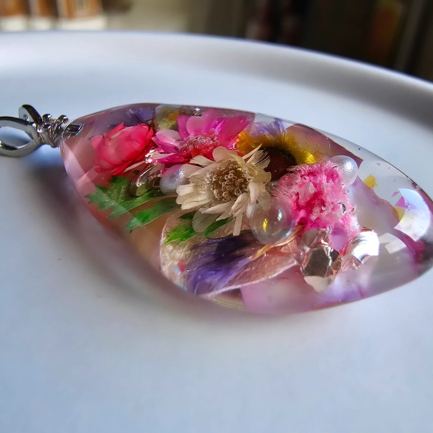 Spring Meadow Bouquet Pendant