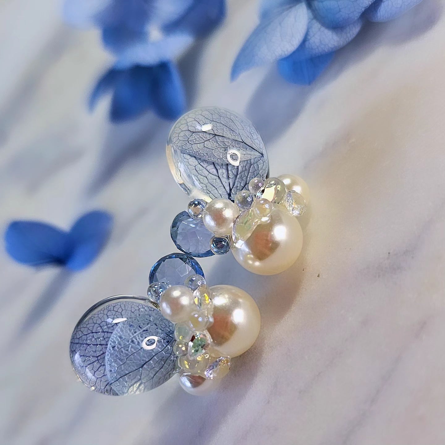 Hydrangea Blossom Earrings