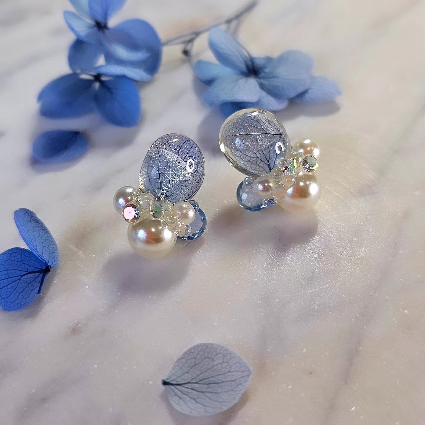 Hydrangea Blossom Earrings